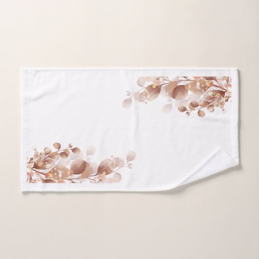 Kleurrijke Aquarel Landelijke Herfst Eucalyptus Bl Bad Handdoek (Handdoek)