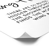 Kleurrijke Aquarel Lente Bloesem Ring Jacht Spel Poster (Hoek)