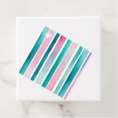 Kleurrijke Aquarel Strepen Gift Labels (In situ)