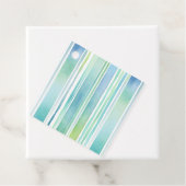 Kleurrijke Aquarel Strepen Gift Labels (In situ)