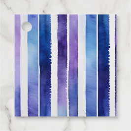 Kleurrijke Aquarel Strepen Gift Labels
