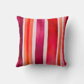 Kleurrijke aquarel Strepen Vierkant Sierkussen (Achterkant)