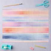 Kleurrijke aquarel strepen weefsel papier (Craft)