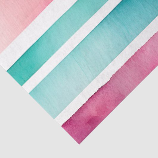 Kleurrijke aquarel strepen weefsel papier (Detail)