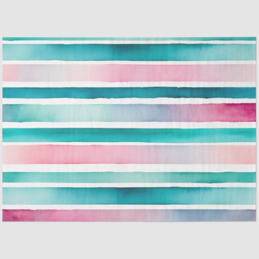 Kleurrijke aquarel strepen weefsel papier (Voorkant)