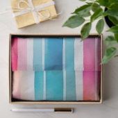 Kleurrijke aquarel strepen weefsel papier (Geschenk)