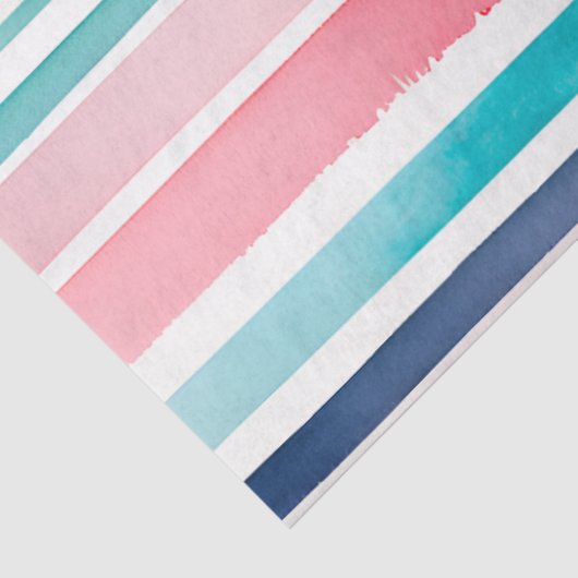 Kleurrijke aquarel strepen weefsel papier (Detail)