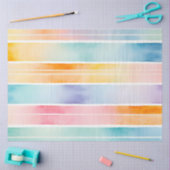 Kleurrijke aquarel strepen weefsel papier (Craft)