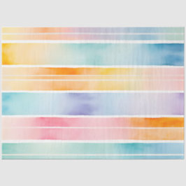 Kleurrijke aquarel strepen weefsel papier