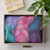 Kleurrijke aquarel veer kunst weefsel papier (Geschenk)