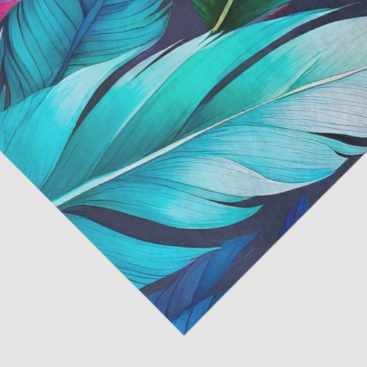 Kleurrijke aquarel veer kunst weefsel papier (Detail)