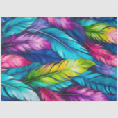 Kleurrijke aquarel veer kunst weefsel papier (Voorkant)