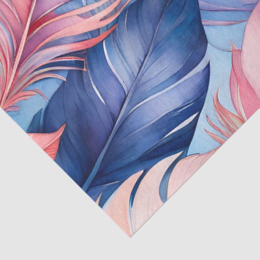 Kleurrijke aquarel veer kunst weefsel papier (Detail)