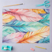 Kleurrijke aquarel veer kunst weefsel papier (Craft)