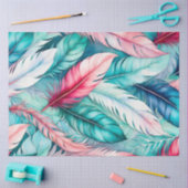 Kleurrijke aquarel veer kunst weefsel papier (Craft)