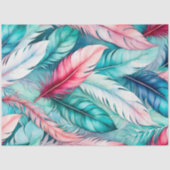 Kleurrijke aquarel veer kunst weefsel papier (Voorkant)