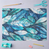 Kleurrijke aquarel veer kunst weefsel papier (Craft)