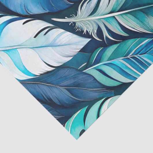 Kleurrijke aquarel veer kunst weefsel papier (Detail)