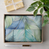 Kleurrijke aquarel veer kunst weefsel papier (Geschenk)