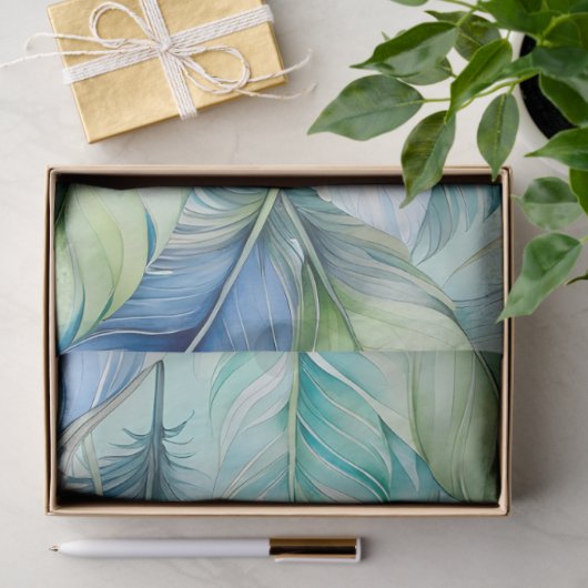 Kleurrijke aquarel veer kunst weefsel papier (Geschenk)