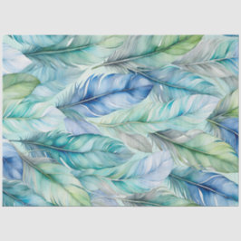 Kleurrijke aquarel veer kunst weefsel papier