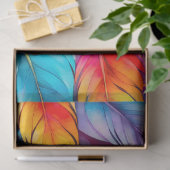 Kleurrijke aquarel veer kunst weefsel papier (Geschenk)