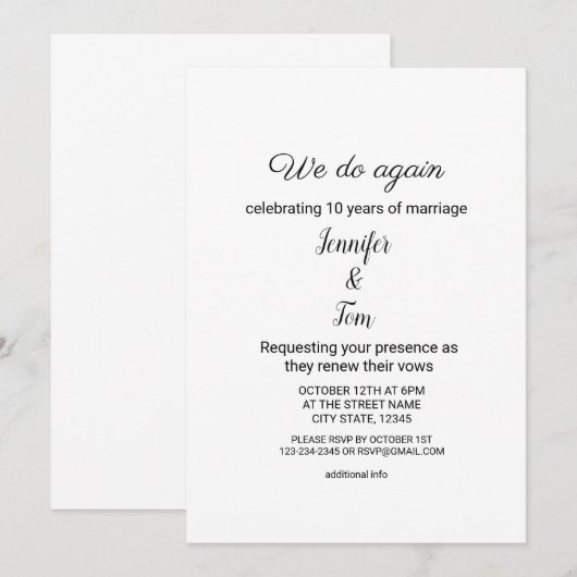 Kleurrijke aquarel voeg uw naam toe tekst bewerkba kaart (Voorkant / Achterkant)