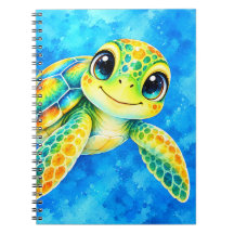 Kleurrijke Aquarel Zeeschildpad