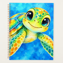 Kleurrijke Aquarel Zeeschildpad