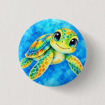 Kleurrijke Aquarel Zeeschildpad