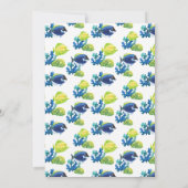 Kleurrijke Aquarium bruiloft uitnodiging (Achterkant)