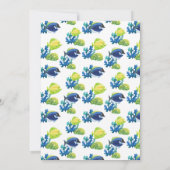 Kleurrijke Aquarium bruiloft uitnodiging (Achterkant)