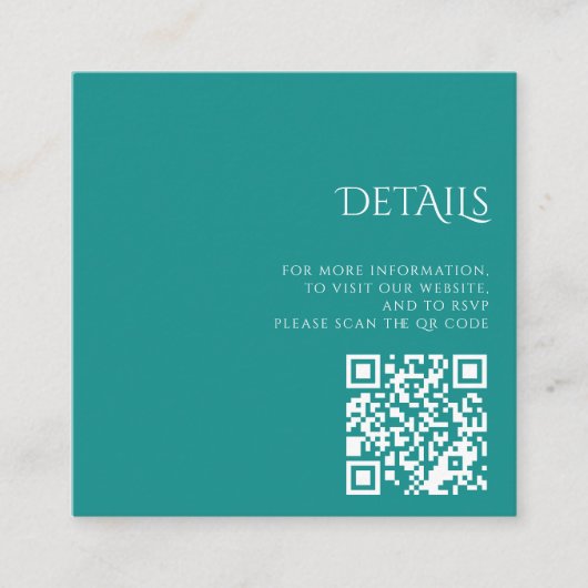 Kleurrijke Aquarium QR-code Informatiekaartje (Voorkant)