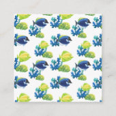 Kleurrijke Aquarium QR-code Informatiekaartje (Achterkant)