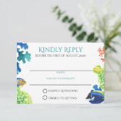 Kleurrijke Aquarium Response Kaart (Staand voorkant)