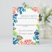 Kleurrijke Aquarium Response Kaart (Staand voorkant)