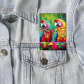 Kleurrijke ara vogels op de tak-67859 button (Insitu)