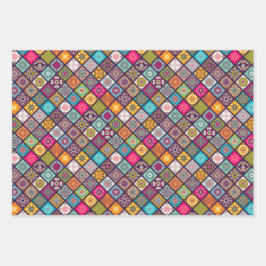 Kleurrijke Arabische mandala lantaarn exotisch ont Inpakpapier Vel