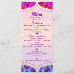 Kleurrijke Arabische Marokkaanse Glam Feest Menu