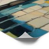 Kleurrijke architectuur1 poster (Hoek)