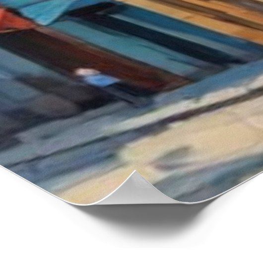 Kleurrijke architectuur2 poster (Hoek)