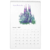 Kleurrijke architectuur kalender (Jan 2027)