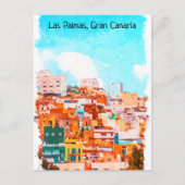 Kleurrijke architectuur Las Palmas Gran Canaria Briefkaart (Voorkant)