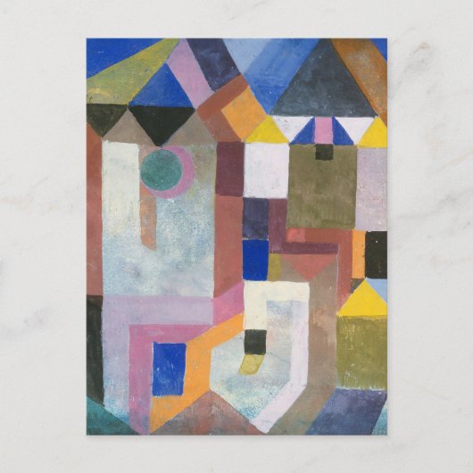 Kleurrijke architectuur | Paul Klee Briefkaart (Voorkant)
