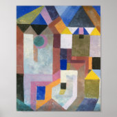 Kleurrijke architectuur | Paul Klee Poster (Voorkant)