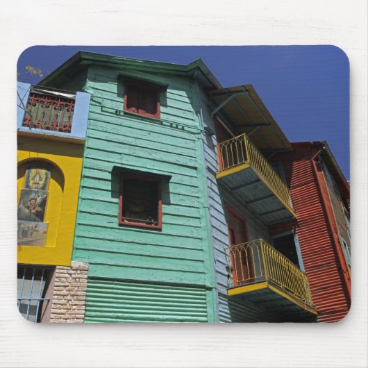 Kleurrijke architectuur van de buurt La Boca Muismat (Voorkant)