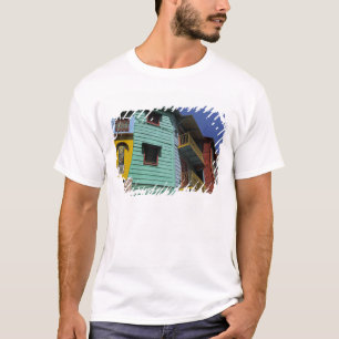 Kleurrijke architectuur van de buurt La Boca T-shirt