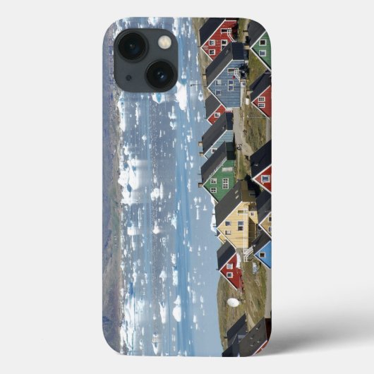 Kleurrijke architectuur van de stad Narsaq, Case-Mate iPhone Case (Achterkant)