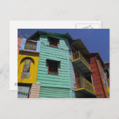 Kleurrijke architectuur van de wijk La Boca Briefkaart (Voorkant / Achterkant)