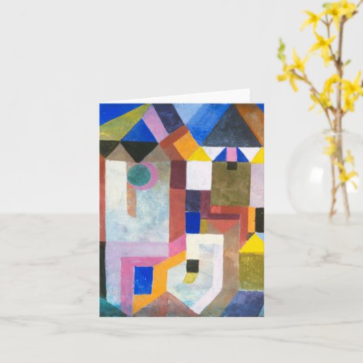 Kleurrijke architectuur van Paul Klee, Abstracte k Kaart (Gele Bloem)